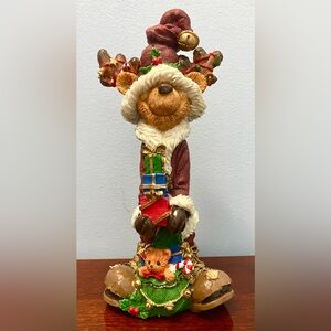 Vintage Hobo Santa Clause Bear Holiday Christmas Figurine